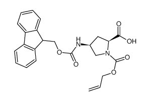 Fmoc-Amp(Alloc)-OH Structure