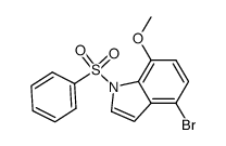 4-bromo-7-methoxy-1-(phenylsulfonyl)-1H-indole结构式