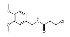 3-chloro-propionic acid veratrylamide Structure