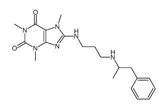 1,3,7-trimethyl-8-[3-(1-methyl-2-phenyl-ethylamino)-propylamino]-3,7-dihydro-purine-2,6-dione Structure