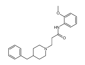 3-(4-Benzyl-piperidin-1-yl)-N-(2-methoxy-phenyl)-propionamide结构式