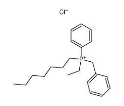 Ethyl-benzyl-heptyl-phenyl-phosphonium-chlorid结构式