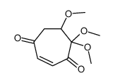 5,5,6-trimethoxycyclohept-2-ene-1,4-dione Structure