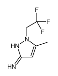 5-Methyl-1-(2,2,2-trifluoroethyl)-1H-pyrazol-3-amine结构式