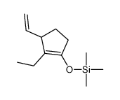 (3-ethenyl-2-ethylcyclopenten-1-yl)oxy-trimethylsilane结构式