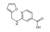 2-(furan-2-ylmethylamino)pyridine-4-carboxylic acid Structure