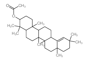 Olean-18-en-3-ol,acetate (8CI) Structure