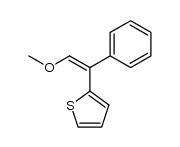 1-methoxy-2-phenyl-2-(thien-2-yl)ethene Structure