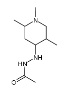 1-Acetyl-2-(1,2,5-trimethyl-4-piperidyl)hydrazine Structure