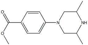 methyl 4-(3,5-dimethylpiperazin-1-yl)benzoate structure