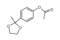 2-(4-acetoxyphenyl)-2-methyl-1,3-dioxolane Structure