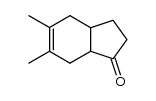 3,4-dimethylbicyclo[4.3.0]non-3-en-9-one结构式