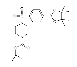 4-(4-Boc-Piperazin-1-ylsulfonyl)phenylboronic acid pinacol ester structure