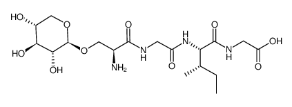 xylopyranosyl-seryl-glycyl-isoleucyl-glycine structure