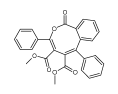 (3E,5E)-dimethyl 1-oxo-3,6-diphenyl-1H-benzo[c]oxocine-4,5-dicarboxylate Structure