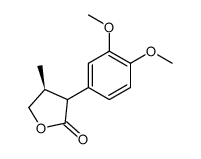 (2RS,3S)-2-(3,4-dimethoxyphenyl)-3-methylbutyrolactone结构式