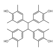 1,1,2,2-tetrakis(3,5-dimethyl-4-hydroxyphenyl)-ethane结构式