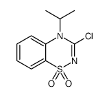 3-chloro-4-propan-2-yl-1λ6,2,4-benzothiadiazine 1,1-dioxide Structure