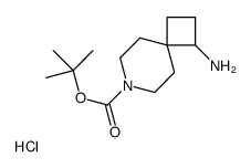 1-氨基-7-氮杂萘并[3.5]壬烷-7-羧酸盐叔丁基盐酸盐结构式