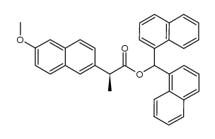 (S)-naproxen di(1-naphthyl)methyl ester结构式