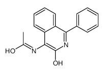 N-(3-oxo-1-phenyl-2H-isoquinolin-4-yl)acetamide结构式