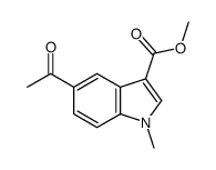 methyl 5-acetyl-1-methylindole-3-carboxylate Structure