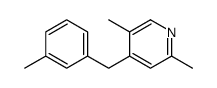 2,5-dimethyl-4-[(3-methylphenyl)methyl]pyridine Structure