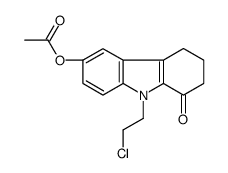[9-(2-chloroethyl)-8-oxo-6,7-dihydro-5H-carbazol-3-yl] acetate结构式