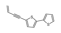 5-(3-buten-1-ynyl)-2,2'-bithiophene结构式