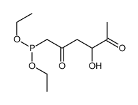 1-Diethoxyphosphinyl-4-hydroxy-2,5-hexanedione structure