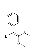 1-[1-bromo-2,2-bis(methylsulfanyl)ethenyl]-4-methylbenzene Structure