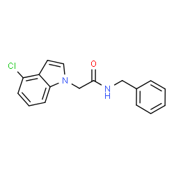 N-Benzyl-2-(4-chloro-1H-indol-1-yl)acetamide structure