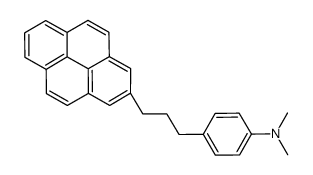 N,N-dimethyl-4-(3-pyren-2-ylpropyl)aniline结构式