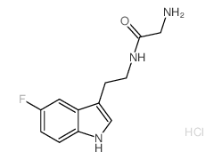 2-Amino-N-[2-(5-fluoro-1H-indol-3-yl)ethyl]-acetamide hydrochloride Structure