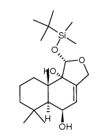 (1S,5R,5aS,9aS,9bS)-1-tert-butyldimethylsilyloxy-6,6,9a-trimethyl-1,3,5,5a,6,7,8,9,9a,9b-decahydronaphtho[1,2-c]furan-5,9b-diol结构式