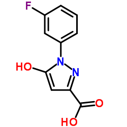 1-(3-Fluorophenyl)-5-hydroxy-1H-pyrazole-3-carboxylic acid Structure