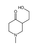 3-(2-hydroxyethyl)-1-methylpiperidin-4-one structure