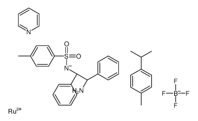 [(1R,2R)-2-amino-1,2-diphenylethyl]-(4-methylphenyl)sulfonylazanide,1-methyl-4-propan-2-ylbenzene,pyridine,ruthenium(2+),tetrafluoroborate structure