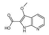 1H-Pyrrolo[2,3-b]pyridine-2-carboxylic acid, 3-Methoxy- Structure