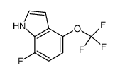 7-fluoro-4-trifluoromethoxy-1H-indole Structure