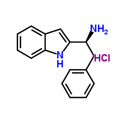 (1S)-1-(1H-Indol-2-yl)-2-phenylethanamine hydrochloride (1:1) Structure