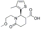 (2R,3R)-1-(2-METHOXYETHYL)-2-(3-METHYL-2-THIENYL)-6-OXOPIPERIDINE-3-CARBOXYLIC ACID结构式