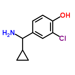 4-[Amino(cyclopropyl)methyl]-2-chlorophenol Structure