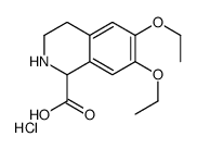 6,7-DIETHOXY-1,2,3,4-TETRAHYDRO-ISOQUINOLINE-1-CARBOXYLIC ACID HYDROCHLORIDE结构式