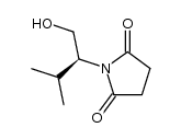 (S)-(+)-N-[1-(1-methylethyl)-2-hydroxyethyl]succinimide Structure