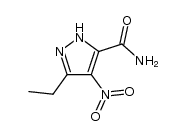 5-ethyl-4-nitro-1H-pyrazole-3-carboxamide Structure