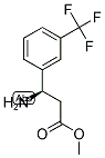 (R)-3-Amino-3-(3-trifluoromethyl-phenyl)-propionic acid methyl ester structure