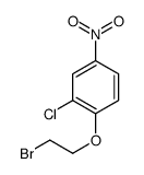 1-(2-bromoethoxy)-2-chloro-4-nitrobenzene结构式