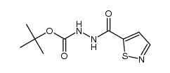 1,1-dimethylethyl 2-(5-isothiazolylcarbonyl)hydrazinecarboxylate结构式