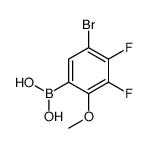 5-溴-34-二氟-2-甲氧基苯硼酸结构式